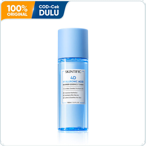 Toner Essence Penghalang Asam Hialuronat 4D Booster Hidrasi