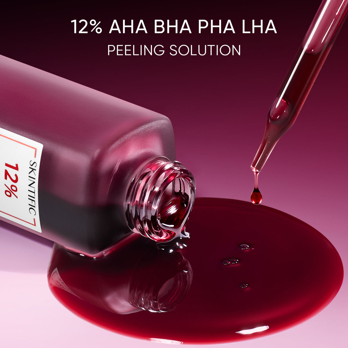 Larutan Pengelupasan Asam 12% Serum Glowing