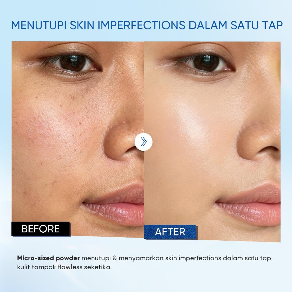 NEW LAUNCH | Limited Edition | SKINTIFIC - Perfect Stay Velvet Matte Cushion | Mini Denim Version 4g Oil Control hingga 12 Jam Travel Friendly Touch up makeup foundation compact mini size
